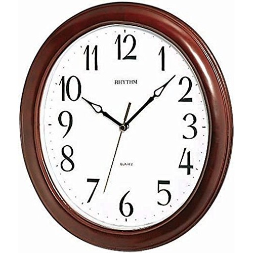 Rhythm(Japan) Brown Wooden Wall Clock